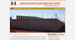 Desktop Screenshot of maruthisecuritysystems.com