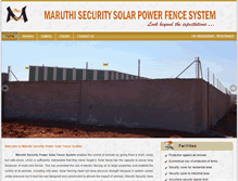 Tablet Screenshot of maruthisecuritysystems.com